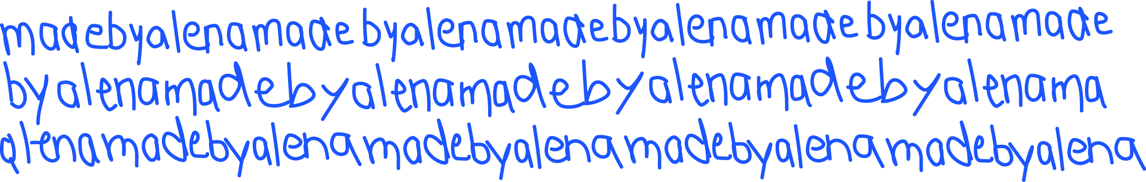 schrift madebyalena hintergrund dunkelblau
