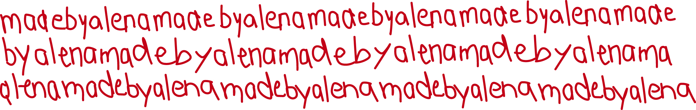 schrift madebyalena hintergrund